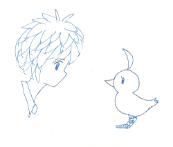 アヒルと少年